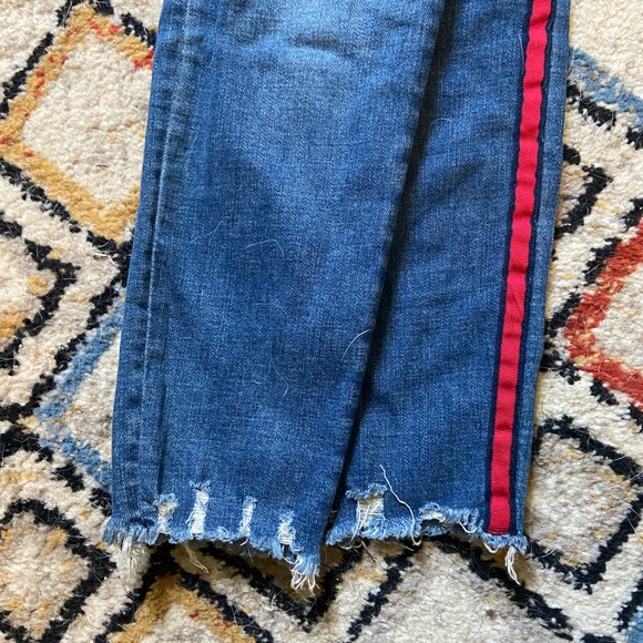 Abercrombie & Fitch Simone High Rise Ankle Jeans with Stripe - Picture 6 of 6